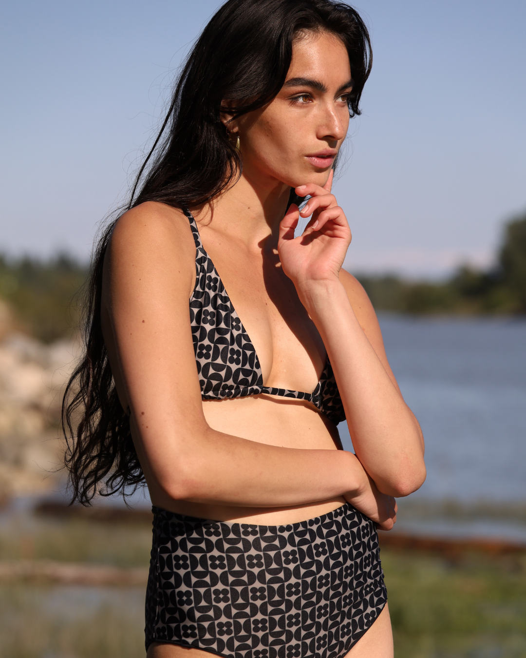 SUNSET HIGH WAISTED SWIMSUIT BOTTOM
