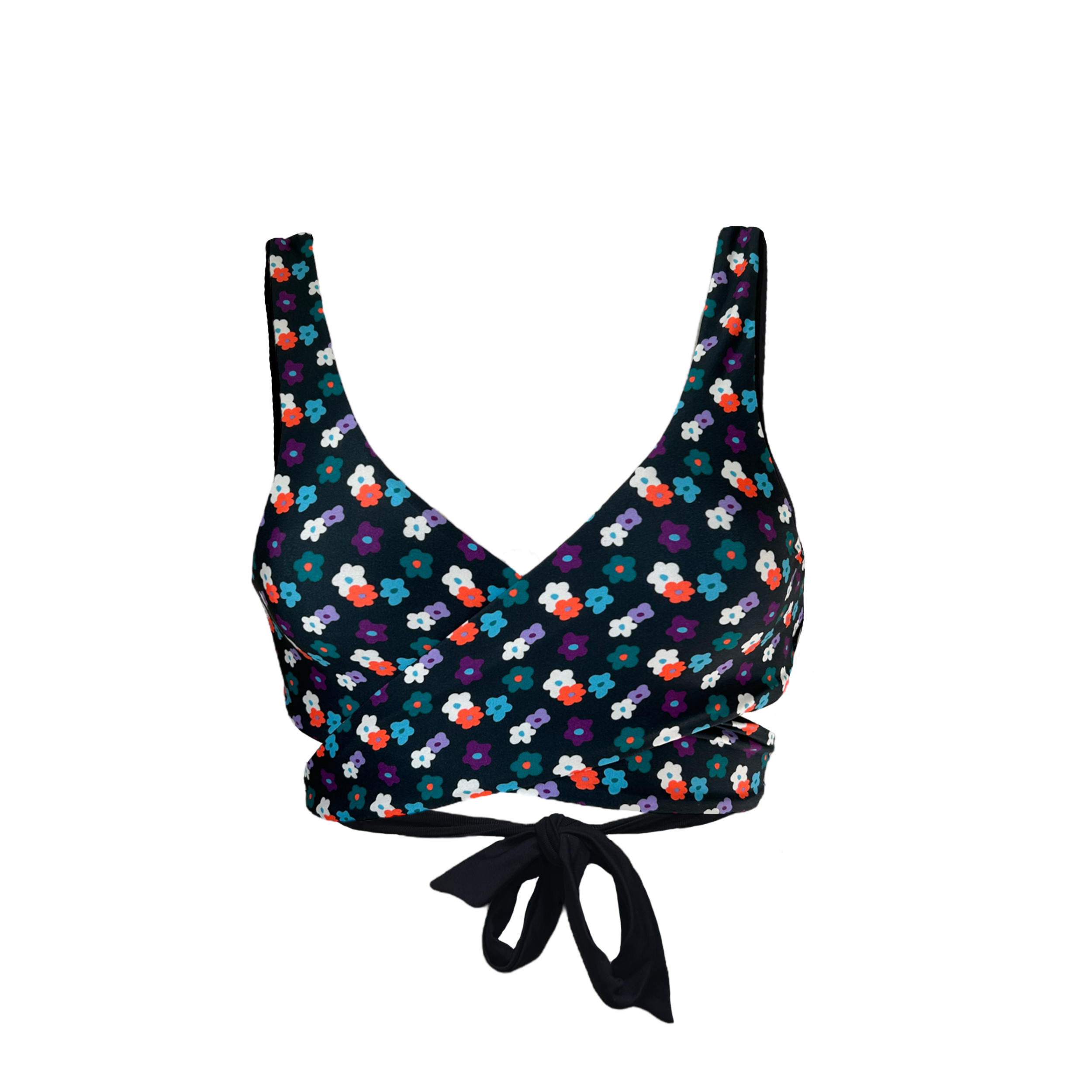 DISCO WRAP BIKINI TOP