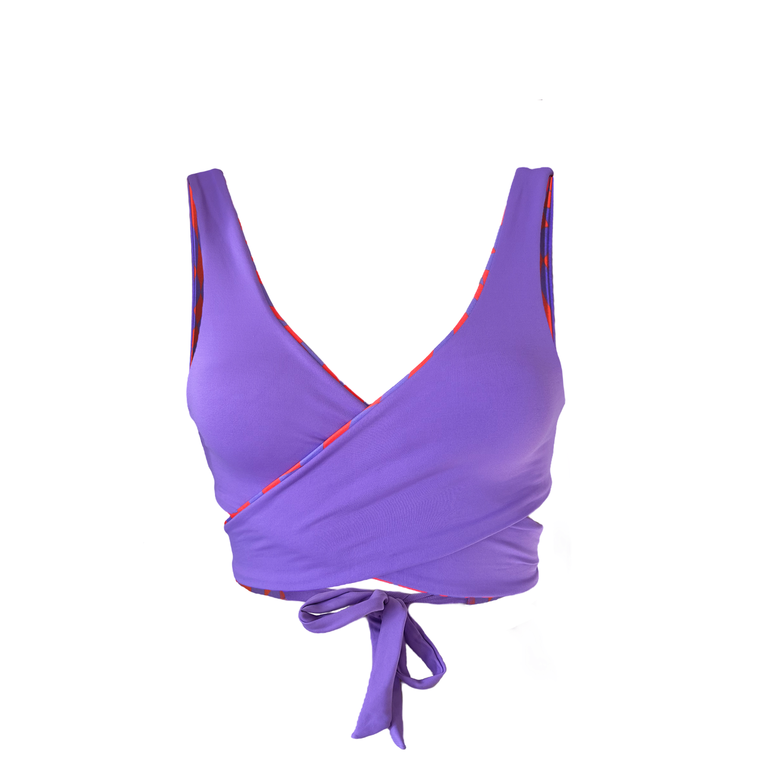 DISCO WRAP BIKINI TOP