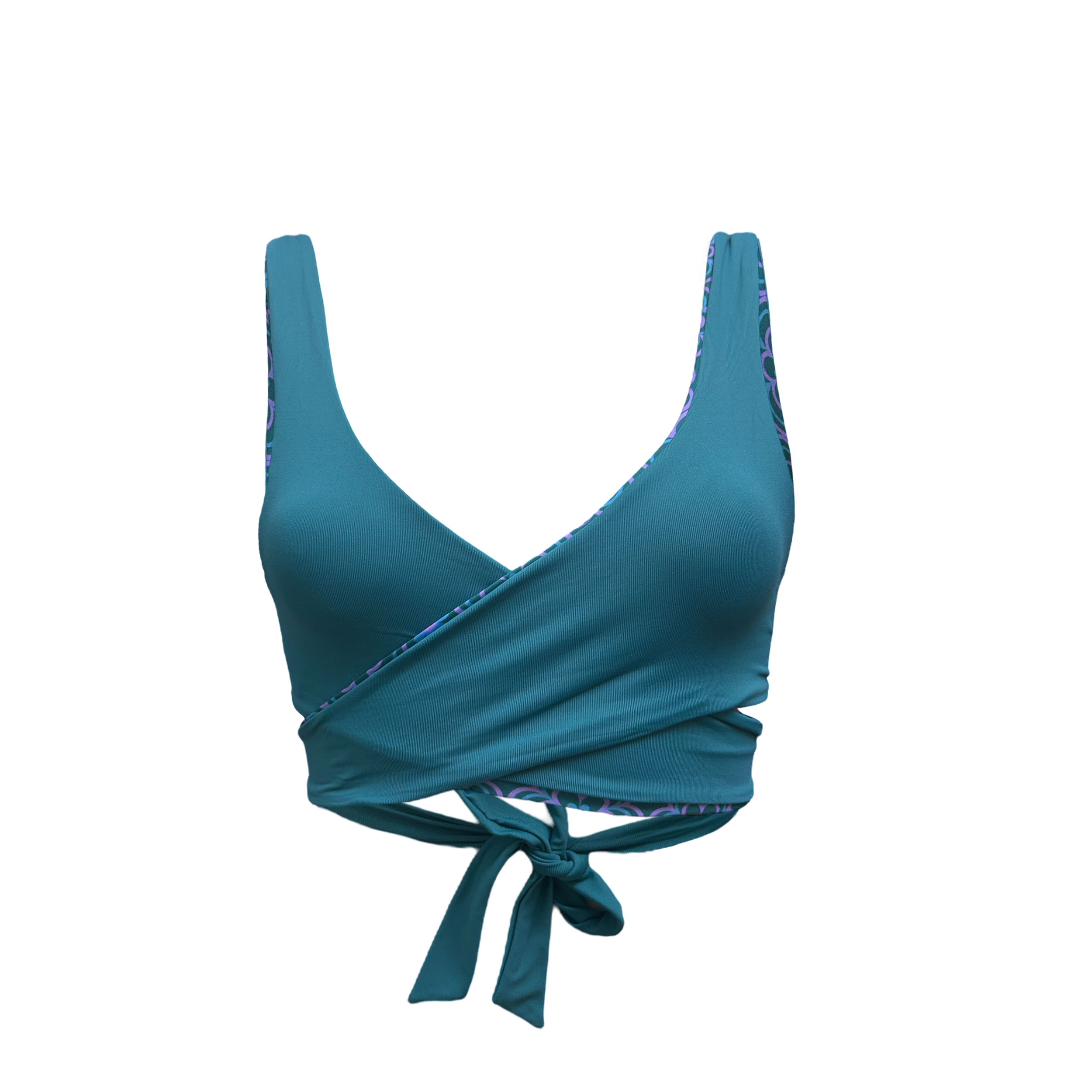 DISCO WRAP BIKINI TOP