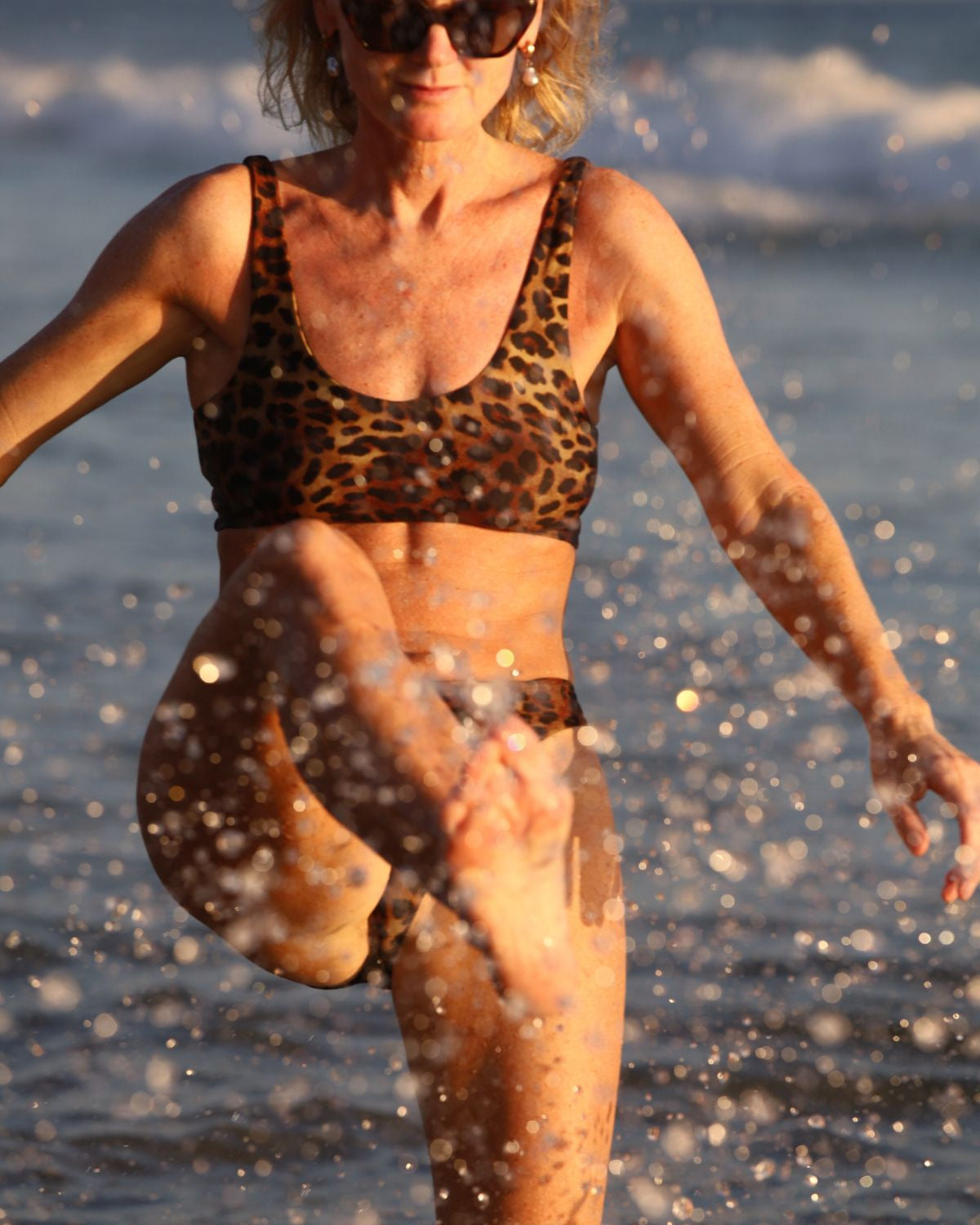 CALYPSO SWIMWEAR TOP -CHEETAH